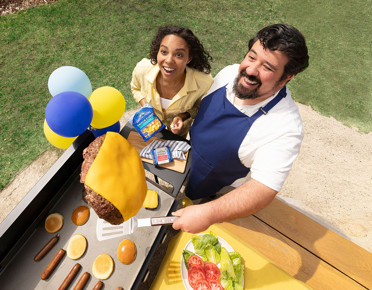 Backyard grilling with Crystal Farms cheese